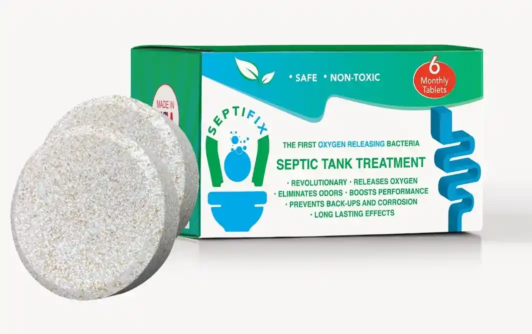 Septifix Oxygen-Releasing Septic Tank Treatment Tablets – Safe, Non-Toxic, Made in USA
